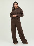 SET CHAQUETA CUELLO ALTO CIERRE FRONTAL