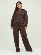 SET CHAQUETA CUELLO ALTO CIERRE FRONTAL
