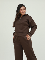 SET CHAQUETA CUELLO ALTO CIERRE FRONTAL
