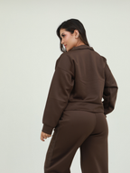 SET CHAQUETA CUELLO ALTO CIERRE FRONTAL