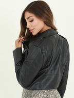 CHAQUETA POLIPIEL CIERRE LATERAL