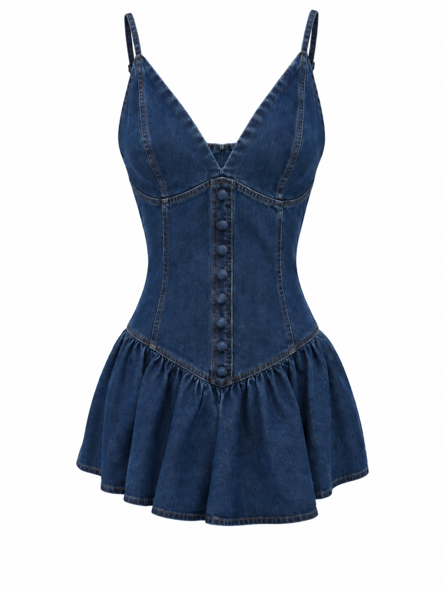 VESTIDO DENIM CORTO