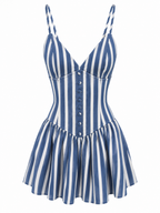 VESTIDO CORTO RAYAS