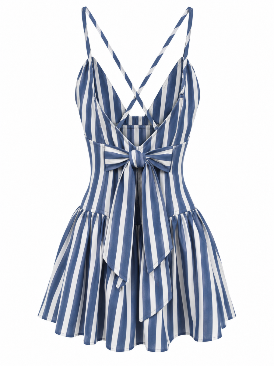 VESTIDO CORTO RAYAS
