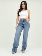 JEAN  STRAIGH EXT FLECO