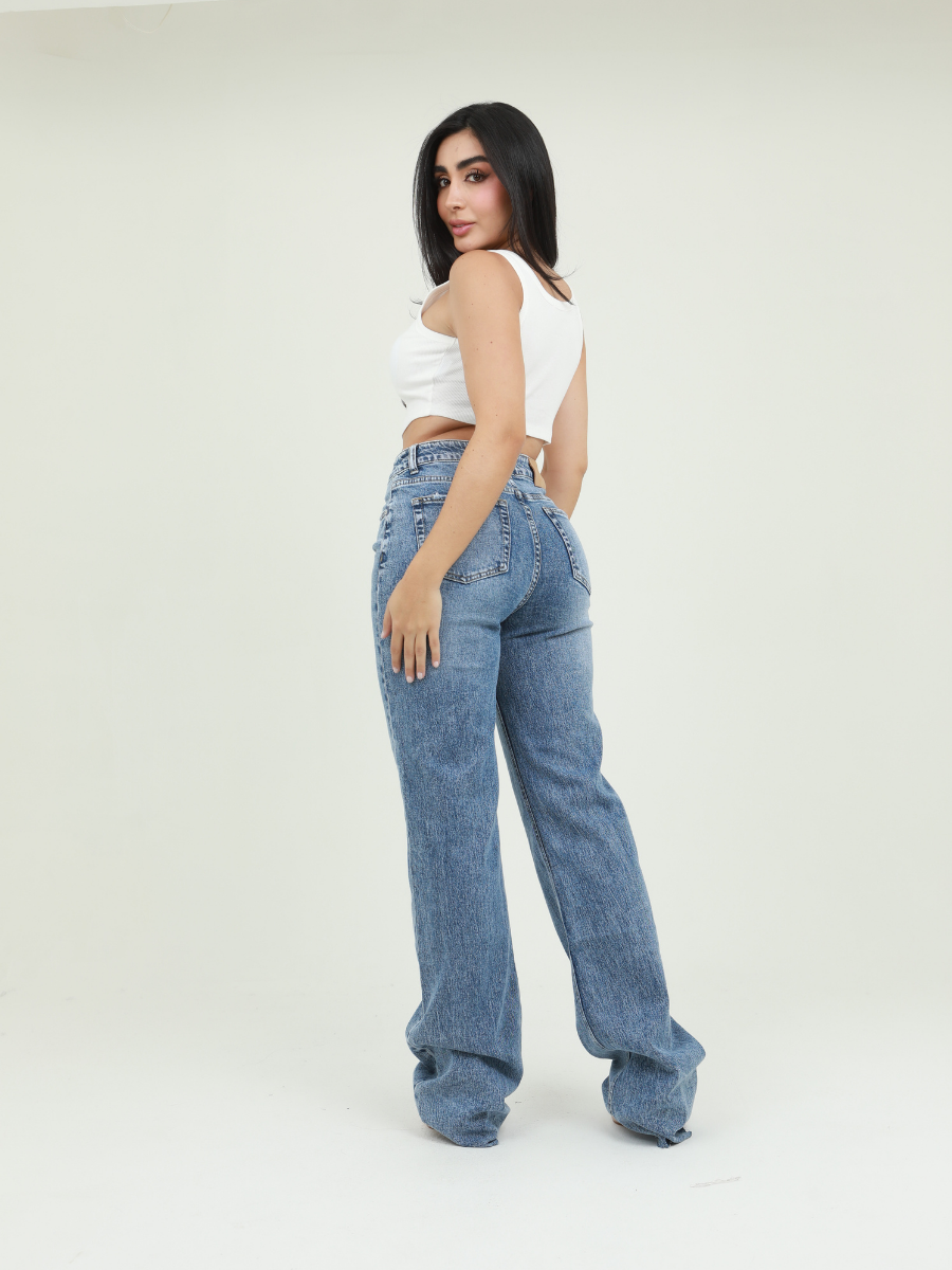 JEAN  STRAIGH EXT FLECO