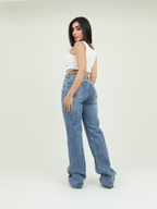 JEAN  STRAIGH EXT FLECO