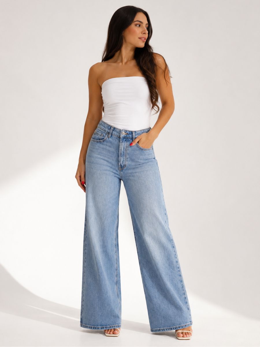 JEAN INSEAM WIDE LEG