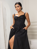 VESTIDO LARGO POPELINA