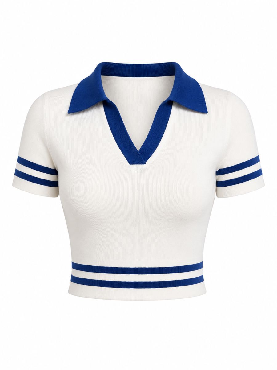 BLUSA CUELLO POLO