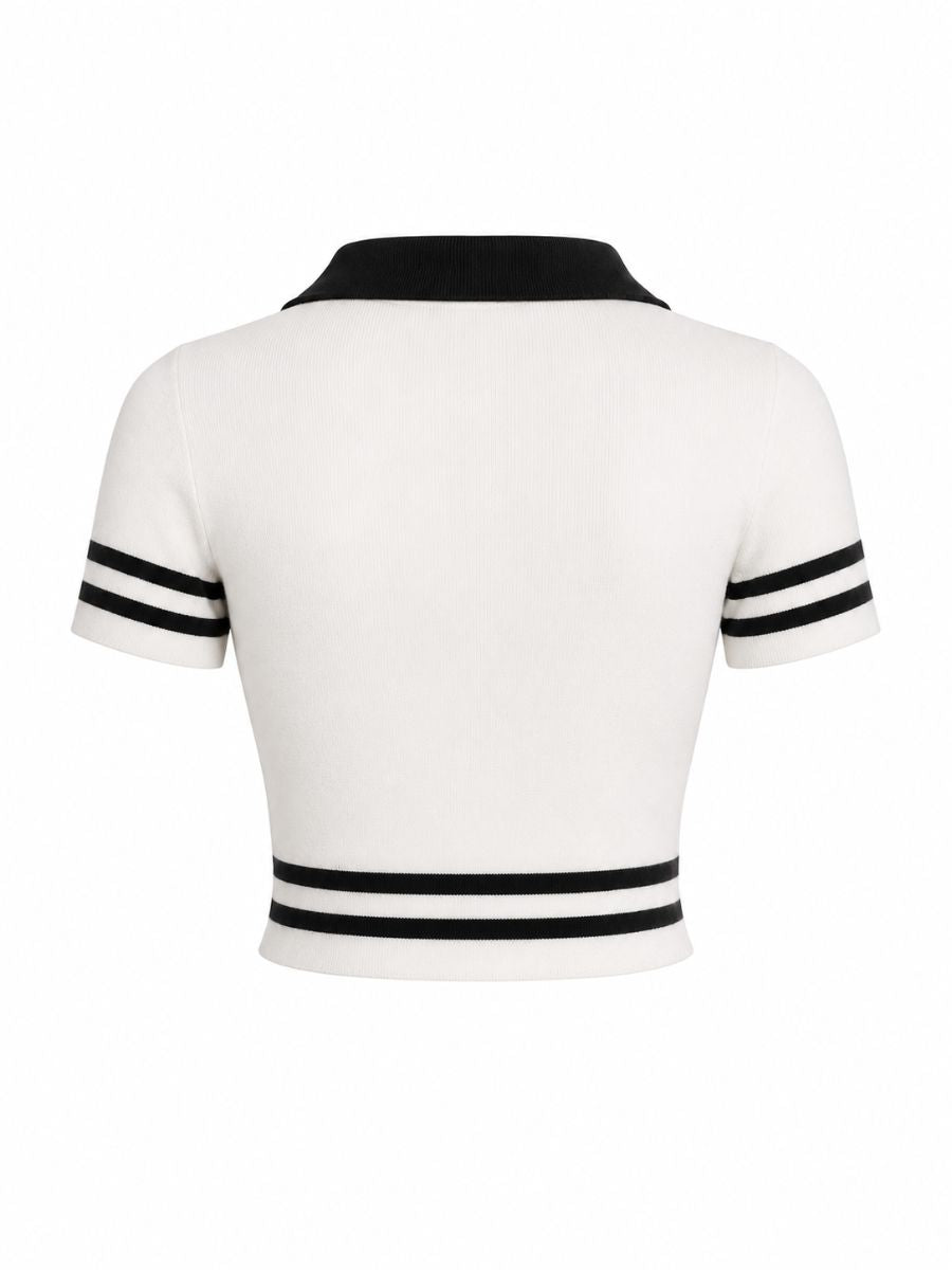 BLUSA CUELLO POLO