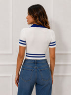 BLUSA CUELLO POLO