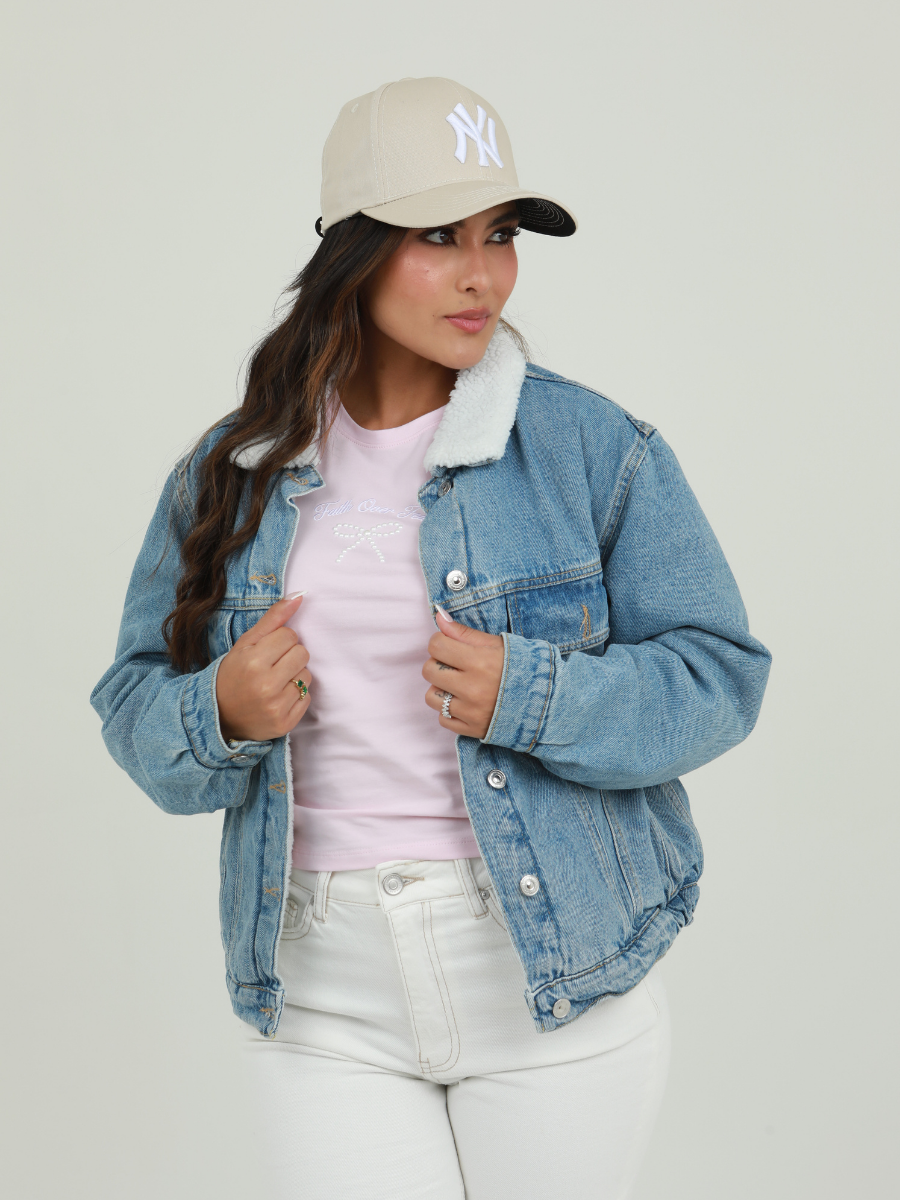 CHAQUETA JEAN CUELLO OV