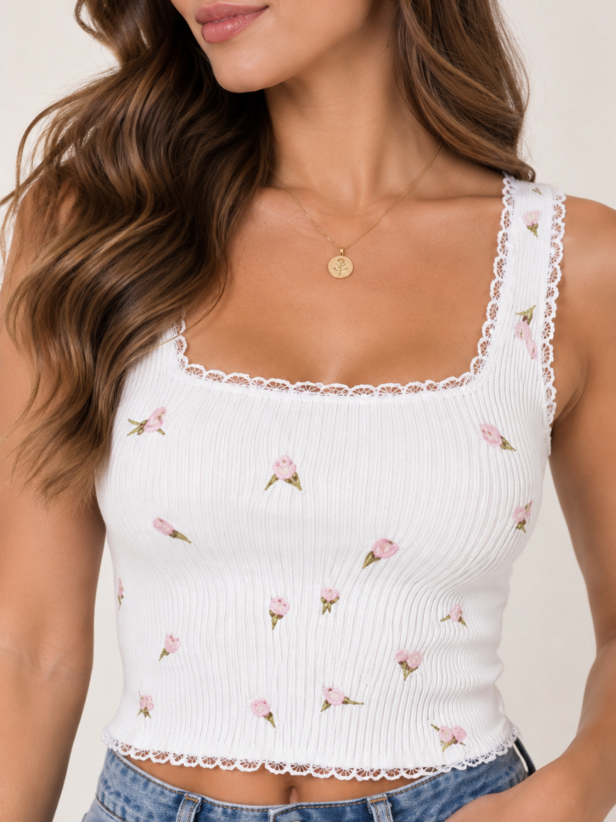 BLUSA HILO DETALLE BORDADO
