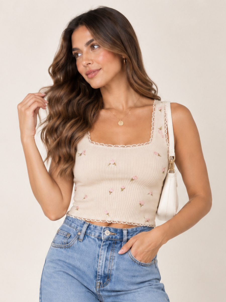 BLUSA HILO DETALLE BORDADO