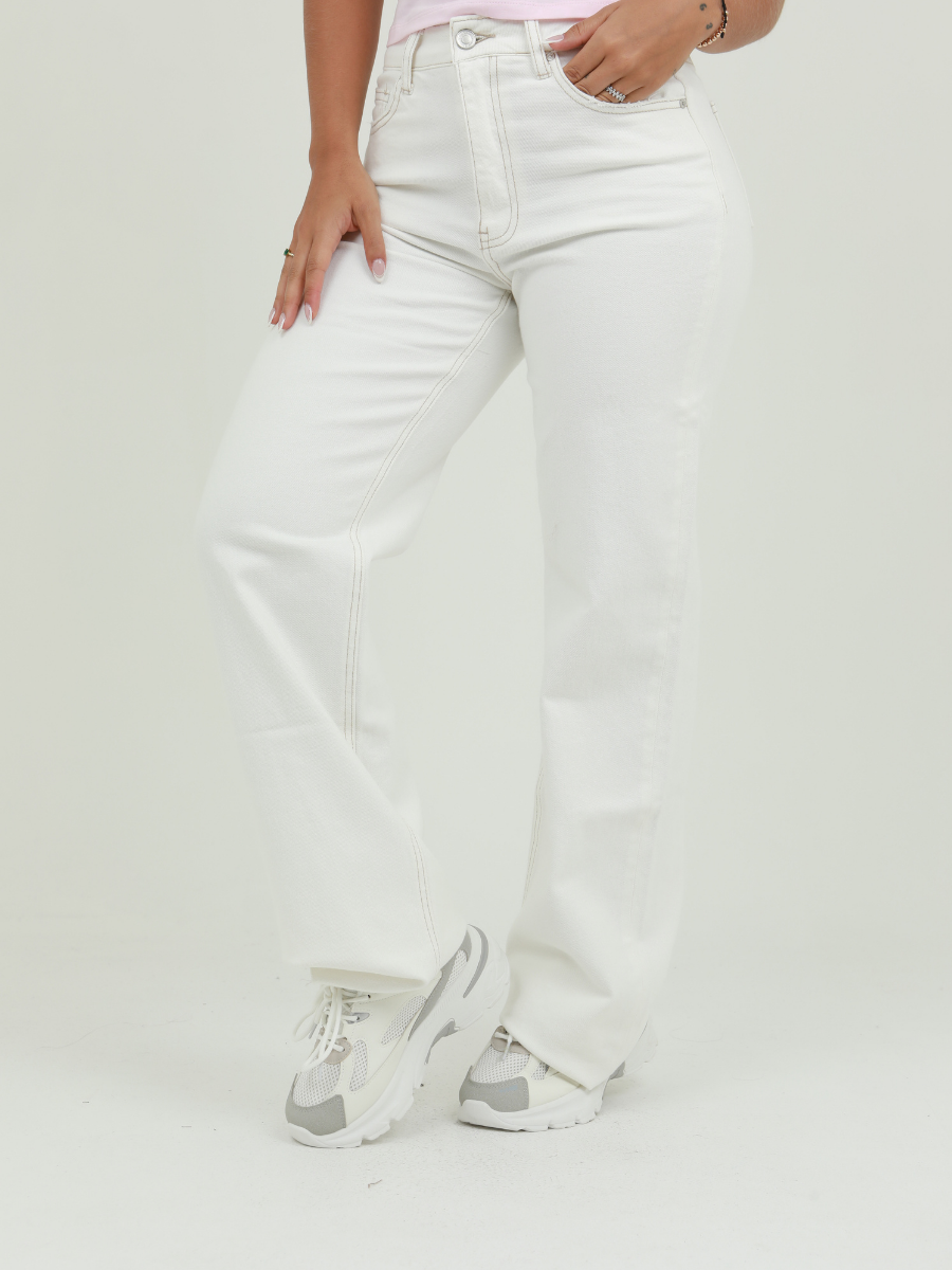 JEAN WIDE LEG COSTURA