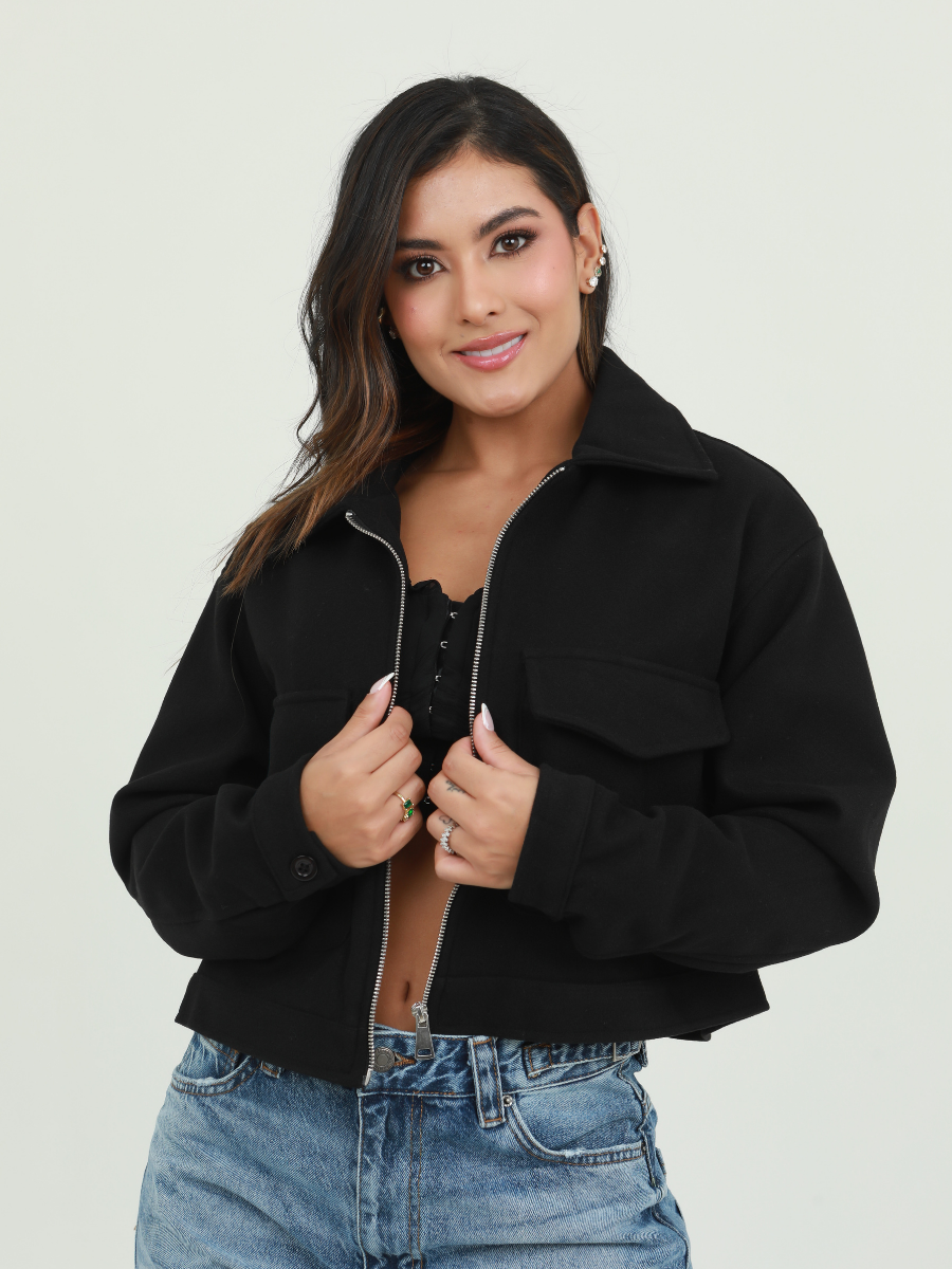 CHAQUETA BOLSILLO GAMUZA