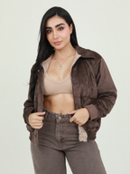 CHAQUETA GAMUZA PELUDA