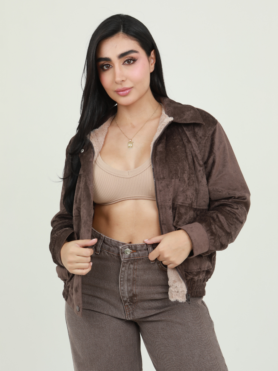 CHAQUETA GAMUZA PELUDA