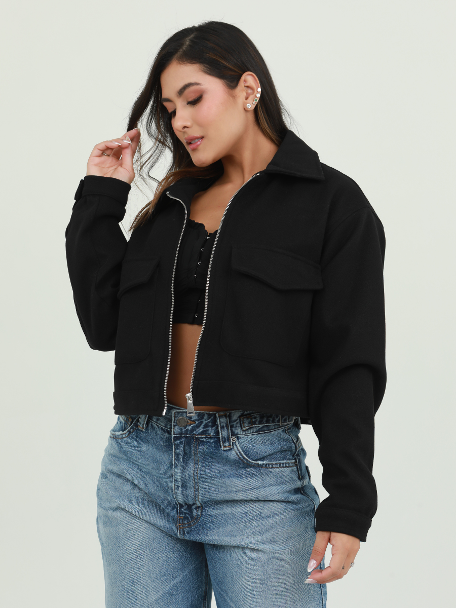 CHAQUETA BOLSILLO GAMUZA