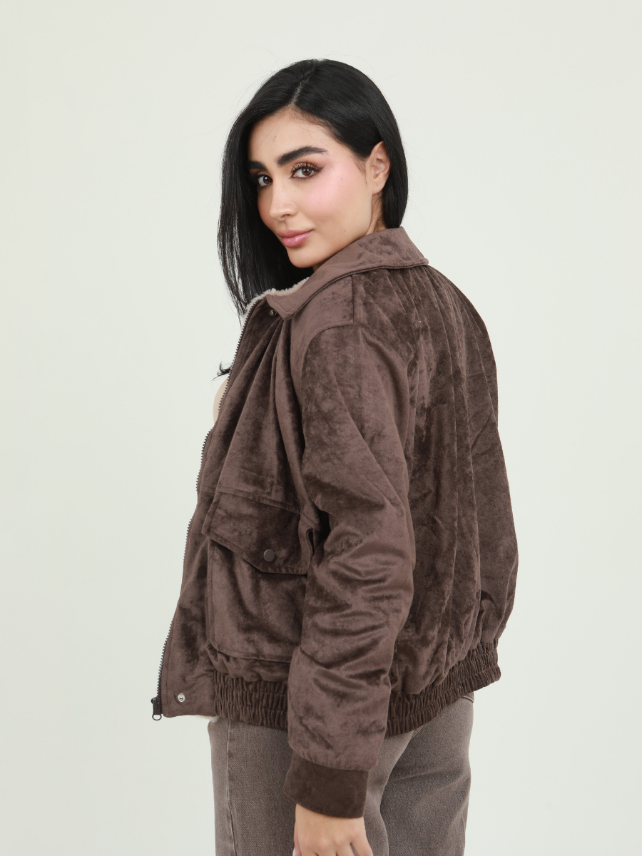 CHAQUETA GAMUZA PELUDA