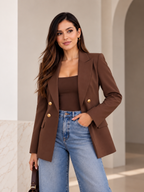 BLAZER BOTON DORADO