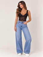 BLUSA CORTA ENCAJE DELICADO
