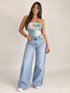 BODY STRAPLE BICOLOR BLONDA