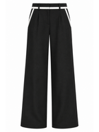 PANTALON BICOLOR BORDE CINTURA