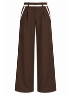 PANTALON BICOLOR BORDE CINTURA
