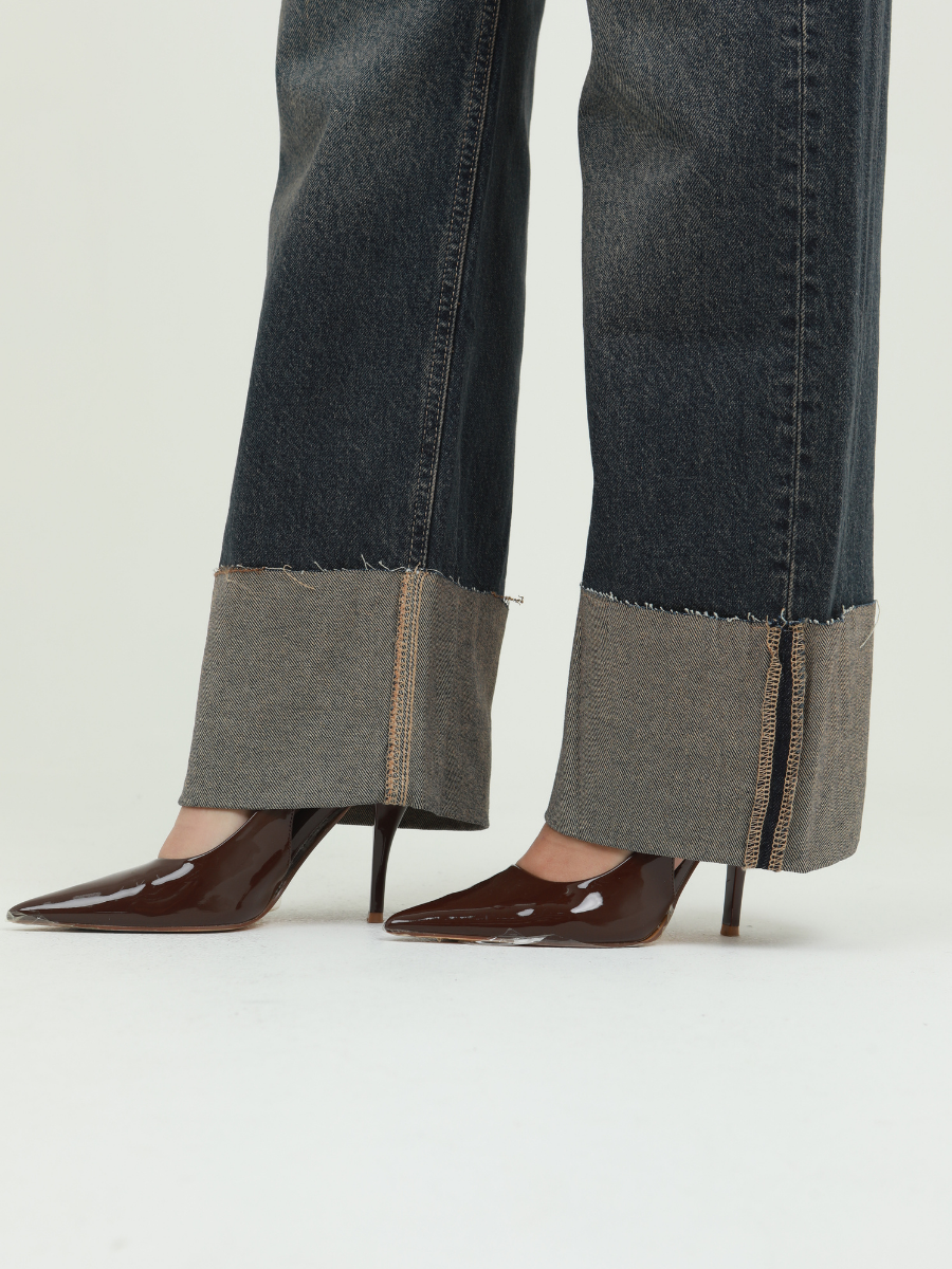 JEAN STRAIGH UP BOTA DOBLADA