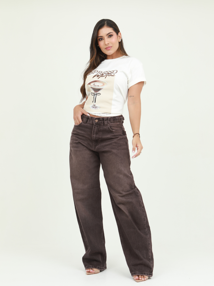 JEAN WIDE LEG CORREA PRETINA LATERAL
