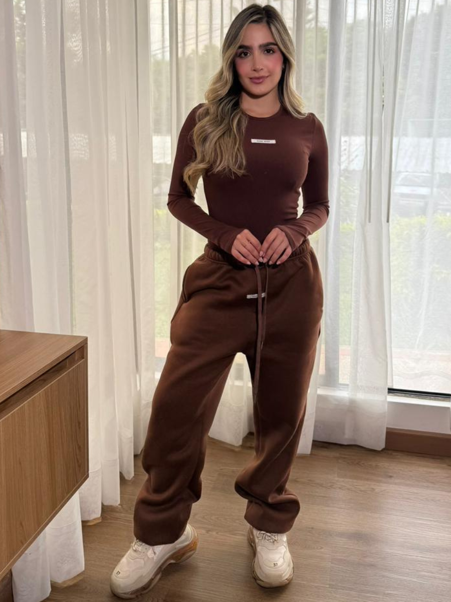 SET BODY MANGA LARGA Y SUDADERA