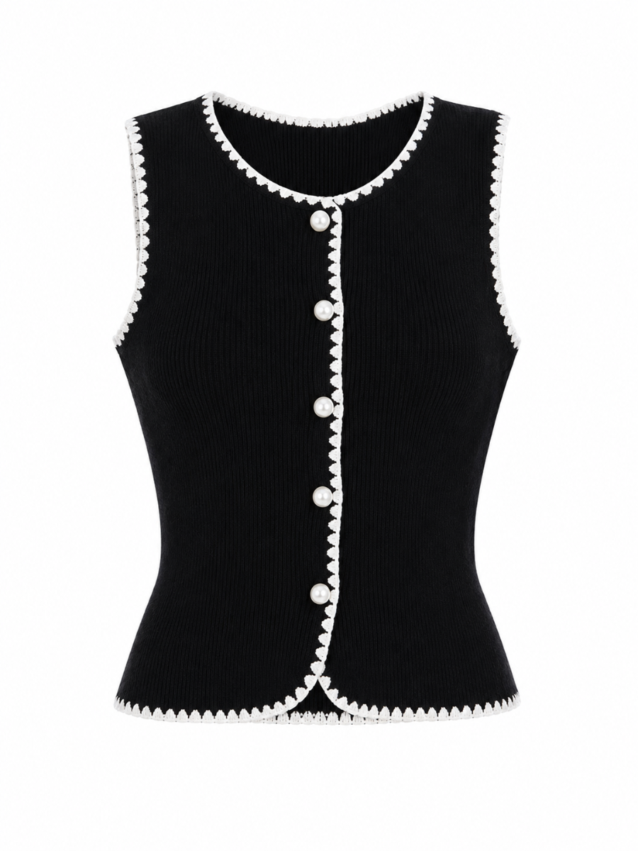 BLUSA CHALECO HILO