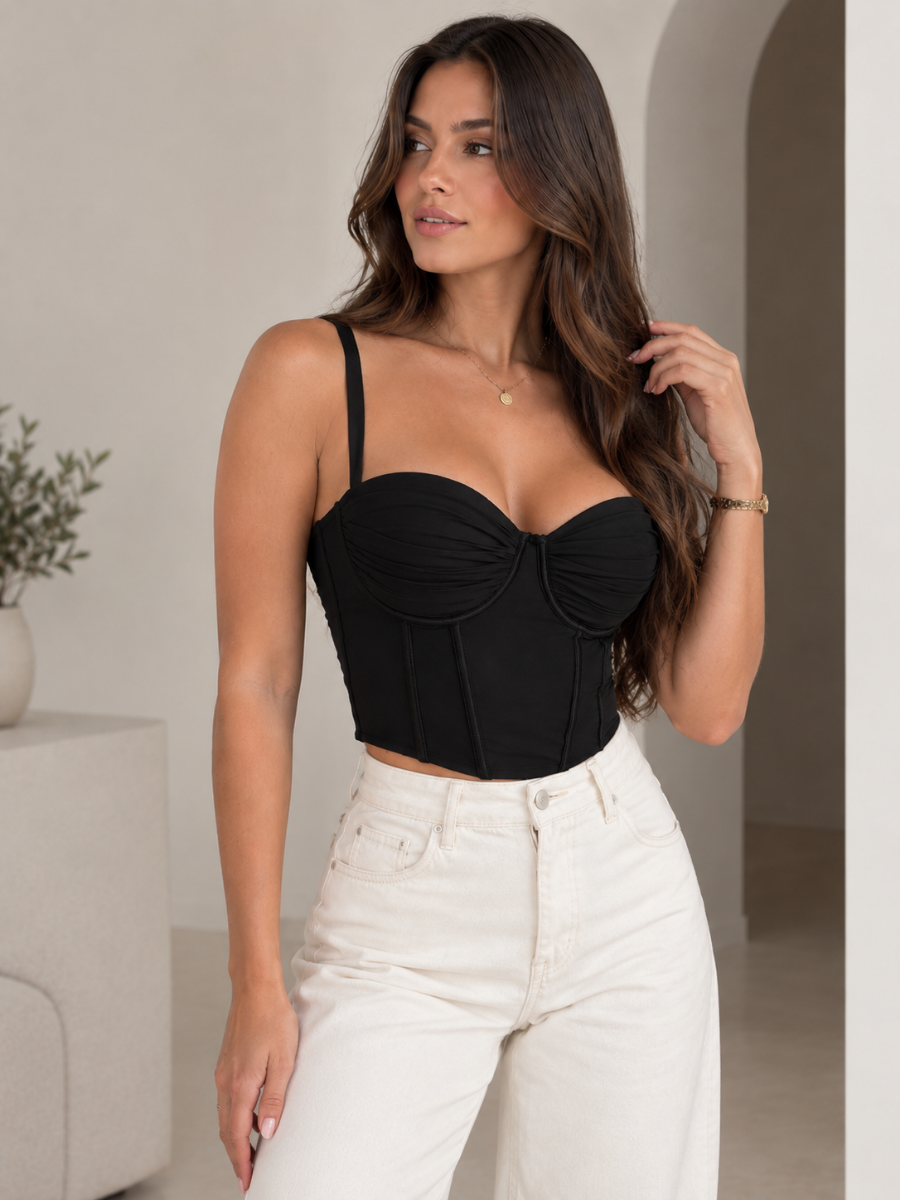 CORSET COPA BLONDA RECOGIDO