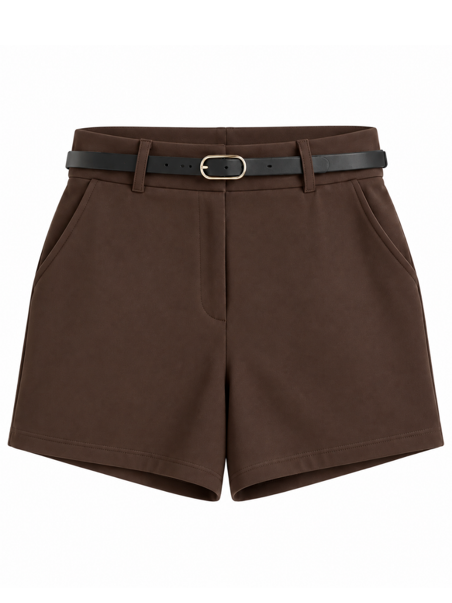 SHORT MAS CORREA NEGRA