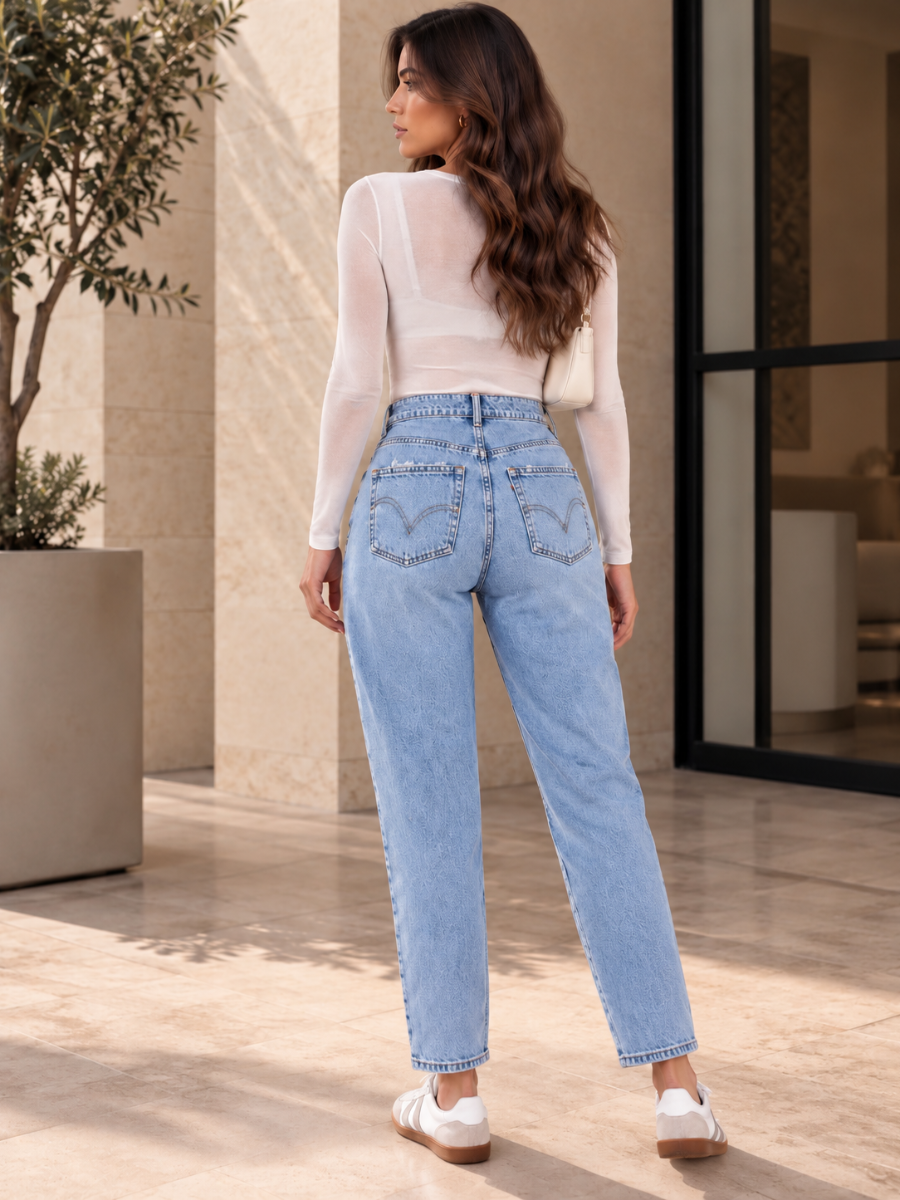 JEAN MOM FIT HR