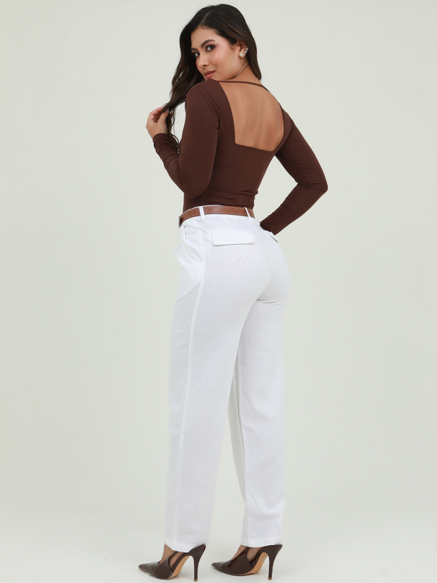 PANTALON LINO + CORREA