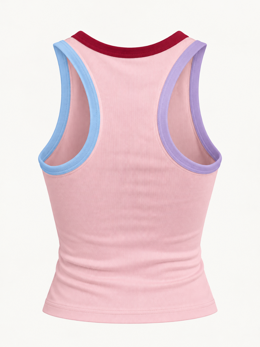 BLUSA BASICA BORDE BICOLOR