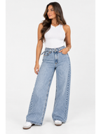JEAN WIDE LEG CINTURON