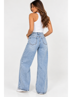 JEAN WIDE LEG CINTURON