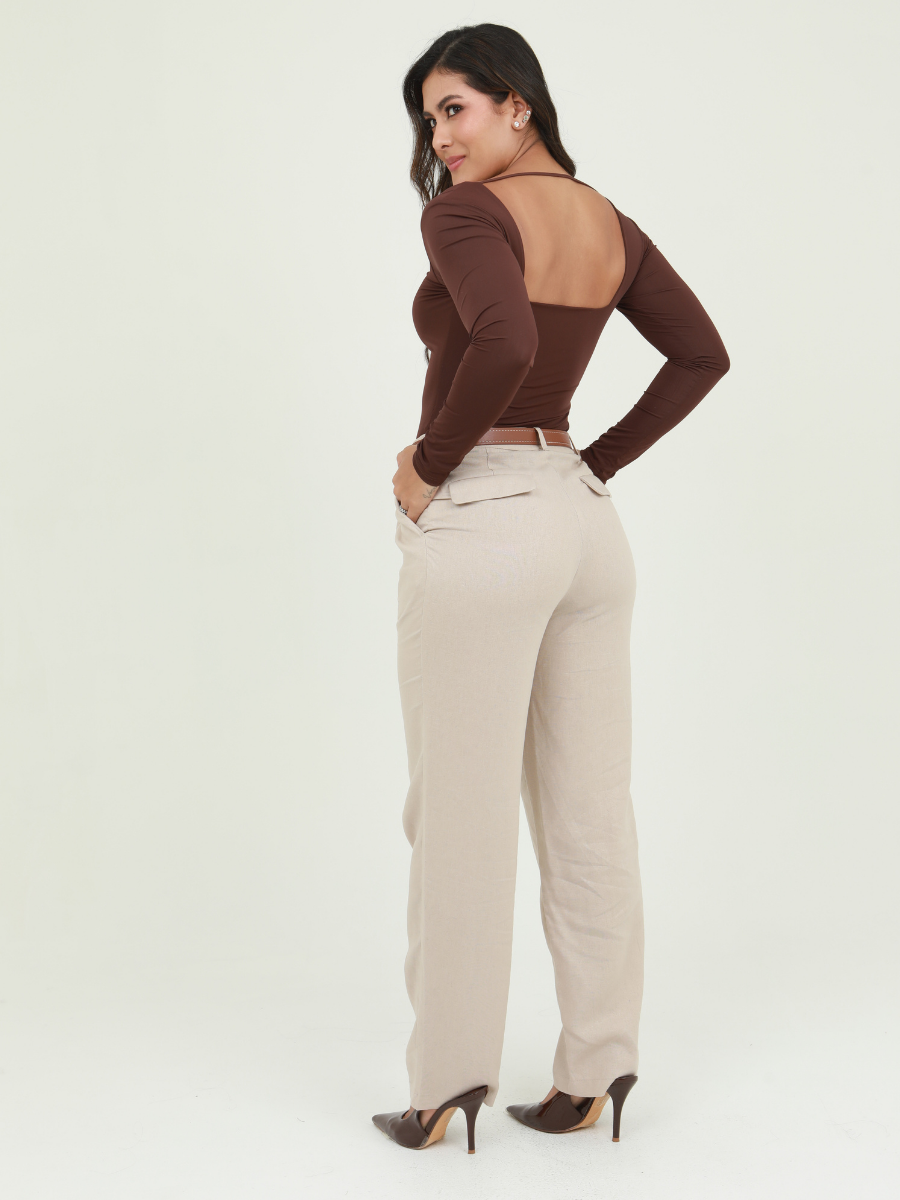 PANTALON LINO + CORREA