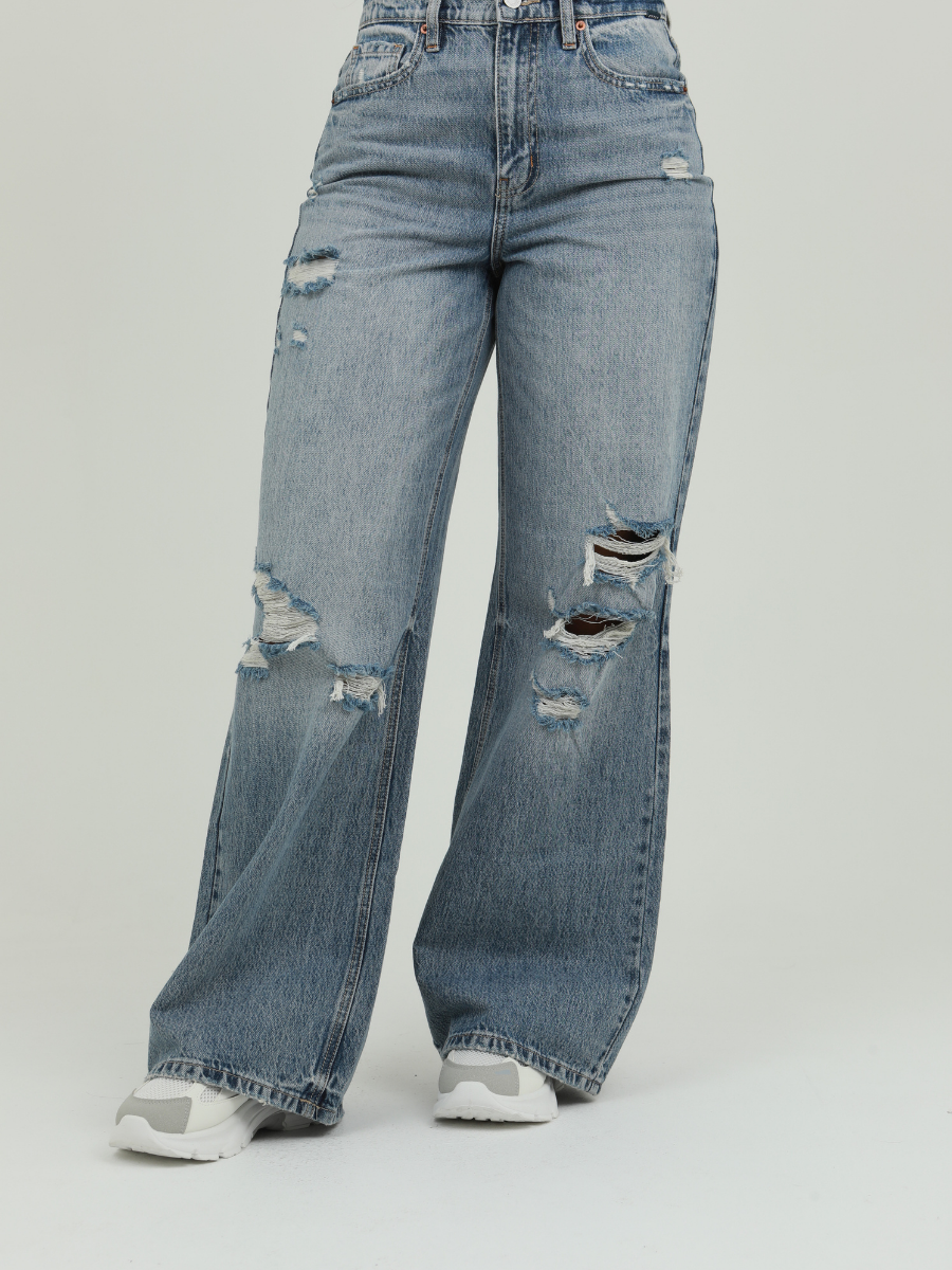 JEAN WIDE LEG ROTOS