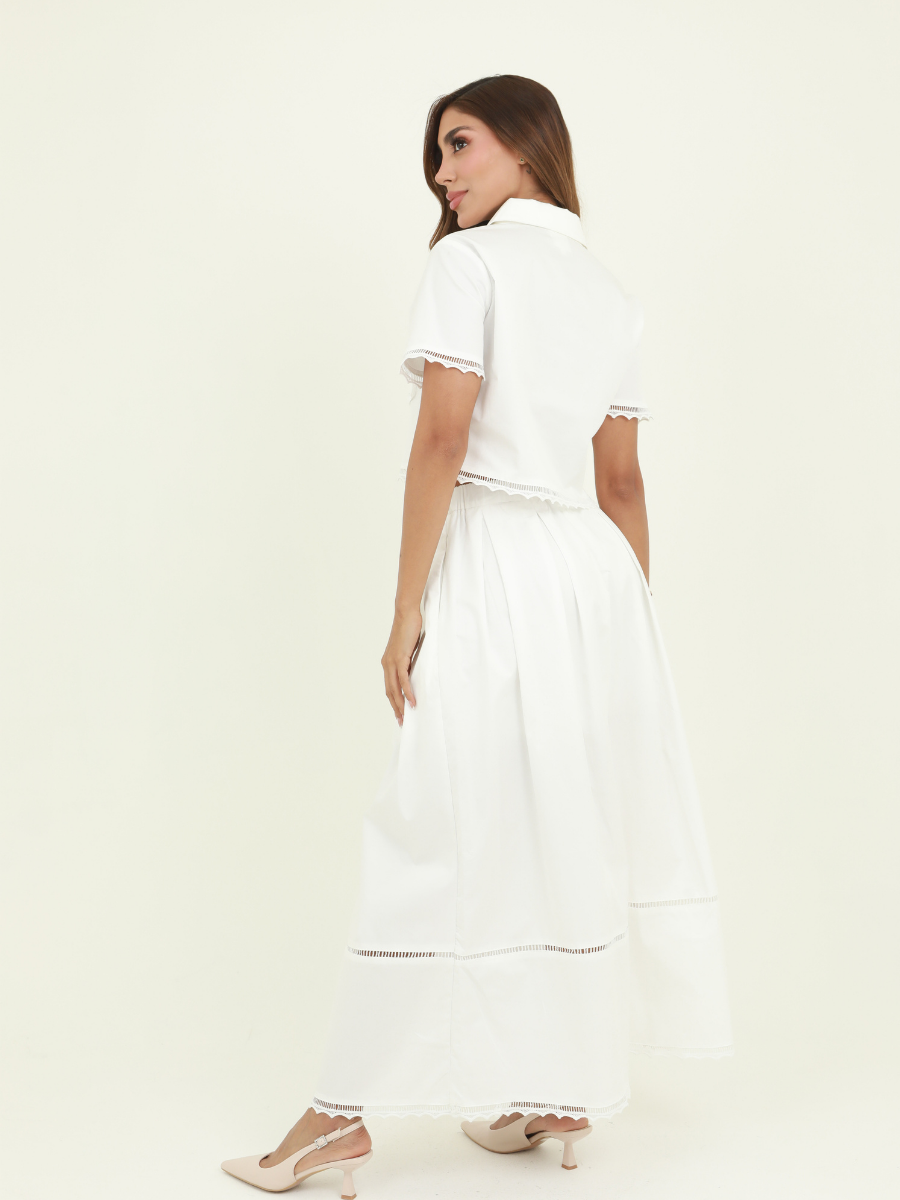 SET CAMISA Y FALDA ELEGANTE