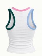 BLUSA BASICA BORDE BICOLOR
