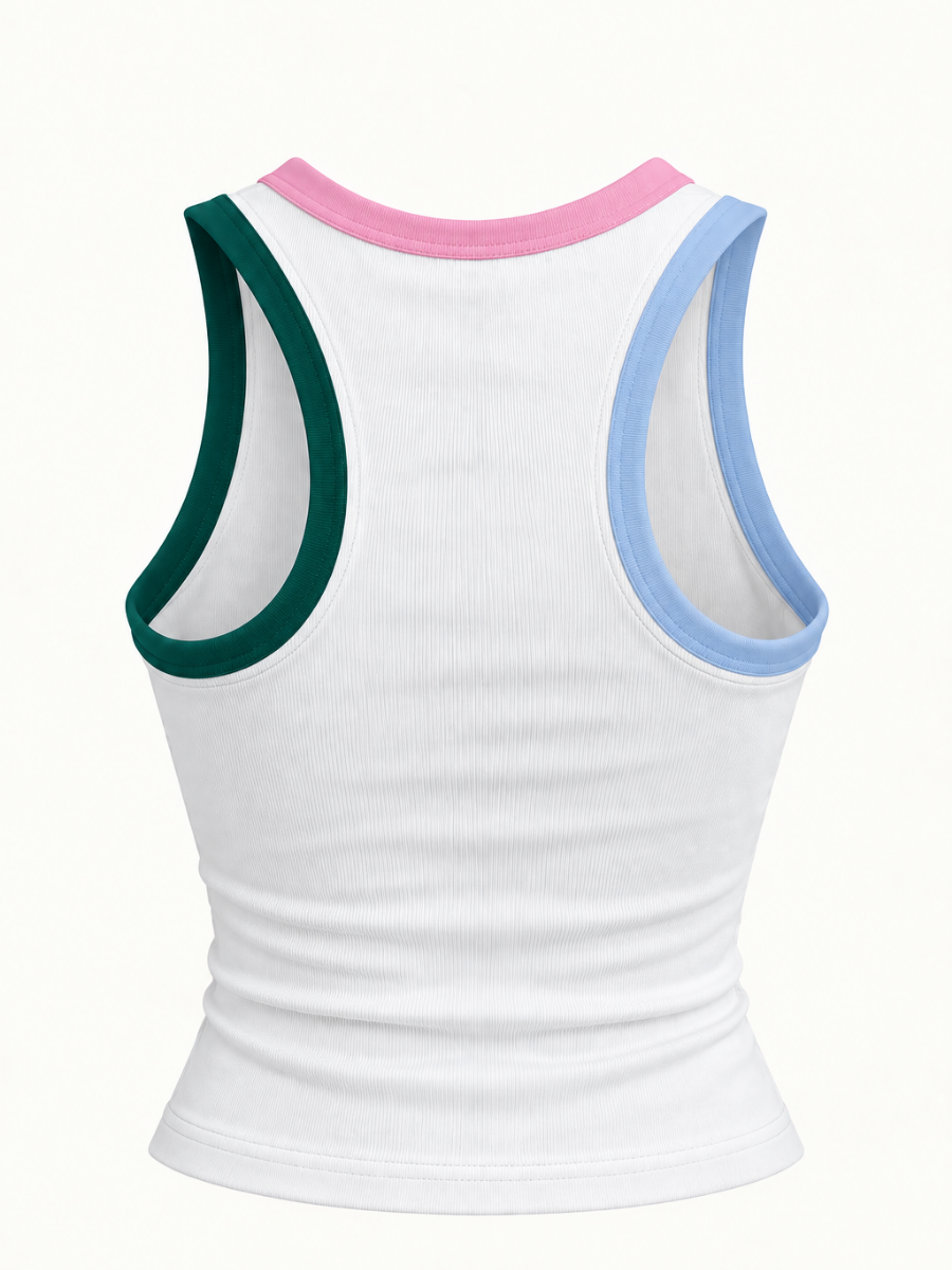 BLUSA BASICA BORDE BICOLOR