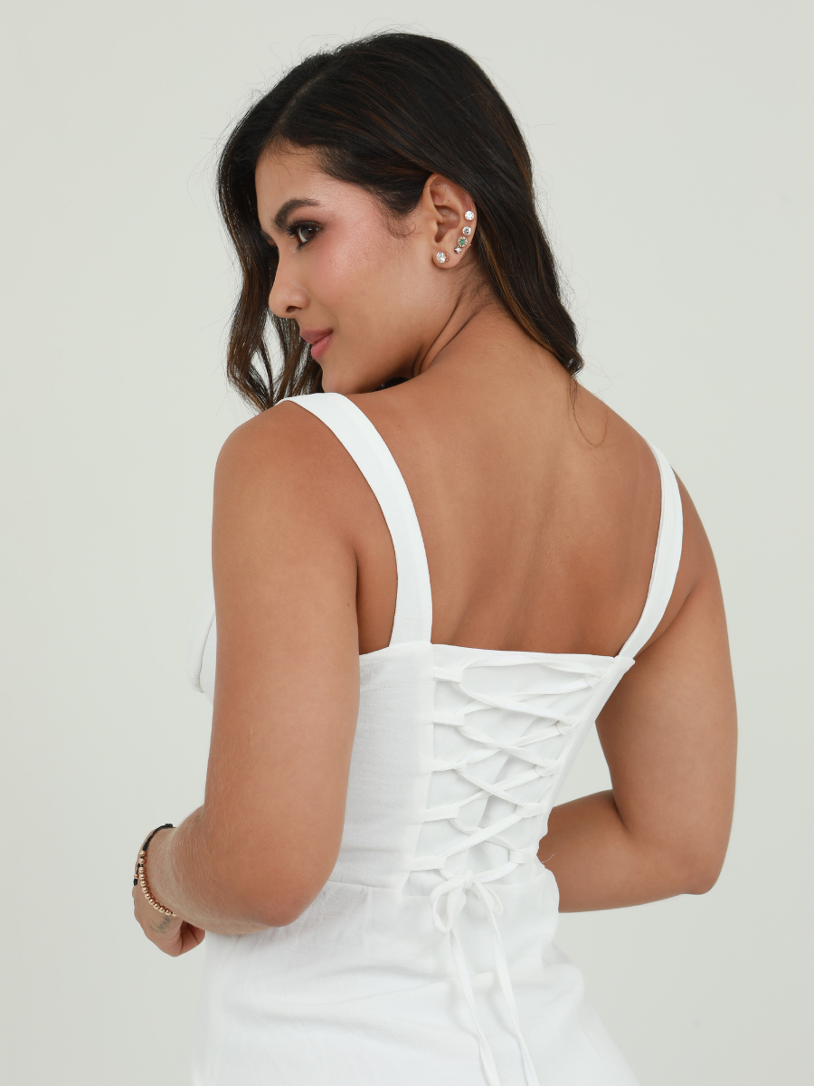 VESTIDO CORTO TIPO CORSET
