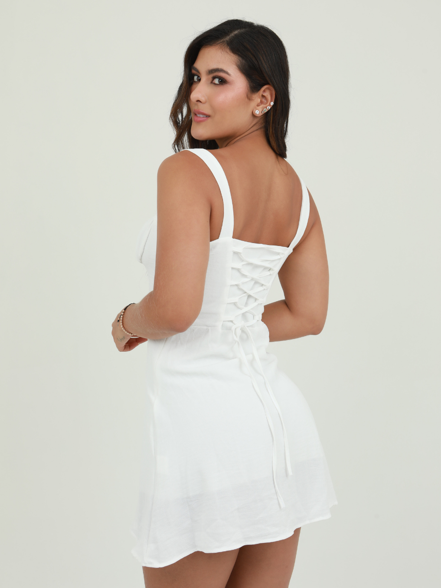 VESTIDO CORTO TIPO CORSET