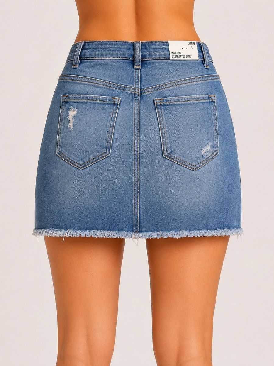 FALDA DENIM DESTROY