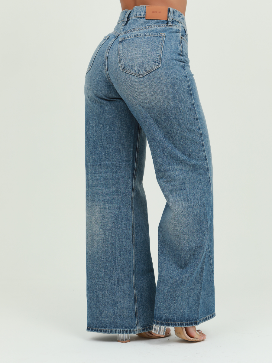 JEAN WIDE LEG COSTURA BOTA